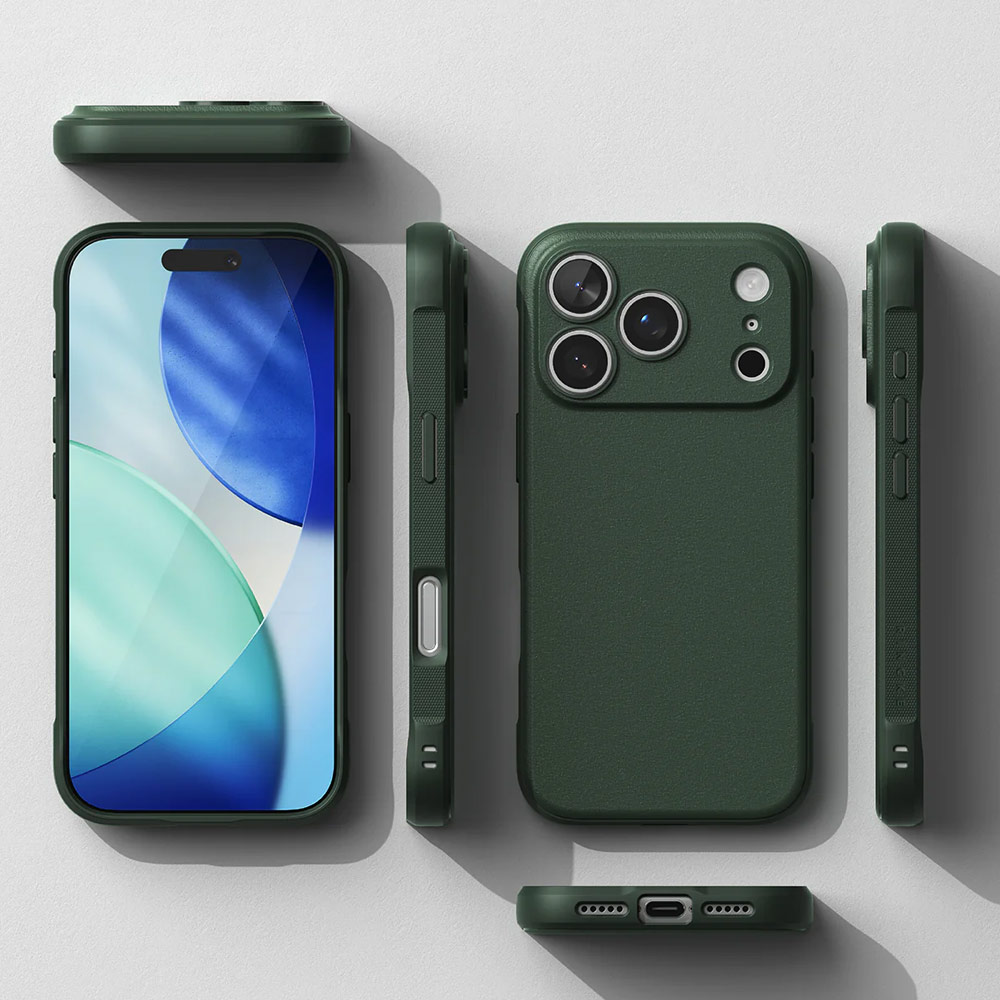 Picture of Apple iPhone 17 Pro 6.3 Case | Ringke Onyx TPU Anti Finger Print Anti Slip Drop Protection Case for iPhone 17 Pro 6.3 (Dark Green)