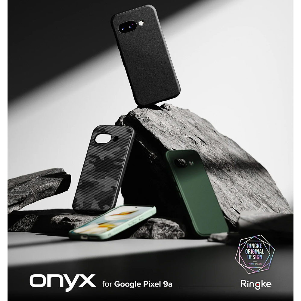 Picture of Google Pixel 9a Case | Ringke Onyx Slim Heavy Duty Drop Protection Case for Google Pixel 9a (Black)