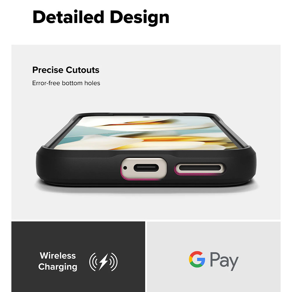 Picture of Google Pixel 9a Case | Ringke Onyx Slim Heavy Duty Drop Protection Case for Google Pixel 9a (Black)