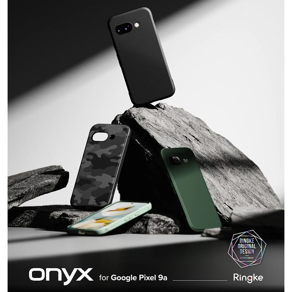 Picture of Google Pixel 9a Case | Ringke Onyx Slim Heavy Duty Drop Protection Case for Google Pixel 9a (Dark Green)