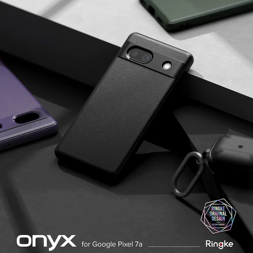 Picture of Google Pixel 7a  | Ringke Onyx Slim and Lightweight TPU  Drop Protection for Google Pixel 7a (Black)