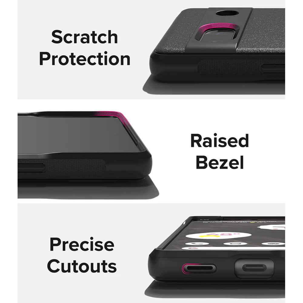 Picture of Google Pixel 7a  | Ringke Onyx Slim and Lightweight TPU  Drop Protection for Google Pixel 7a (Black)