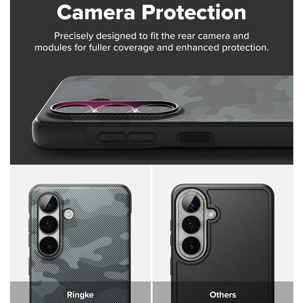 Picture of Samsung Galaxy S26 Case | Ringke Onyx Slim TPU Protection Case for Samsung Galaxy S26 (Camo Black)