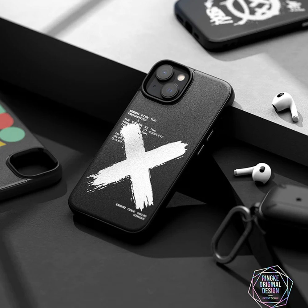 Picture of Apple iPhone 14 6.1 Case | Ringke Onyx Design Tough Heavy Duty Protection Case for Apple iPhone 14 6.1 (Grafitti)