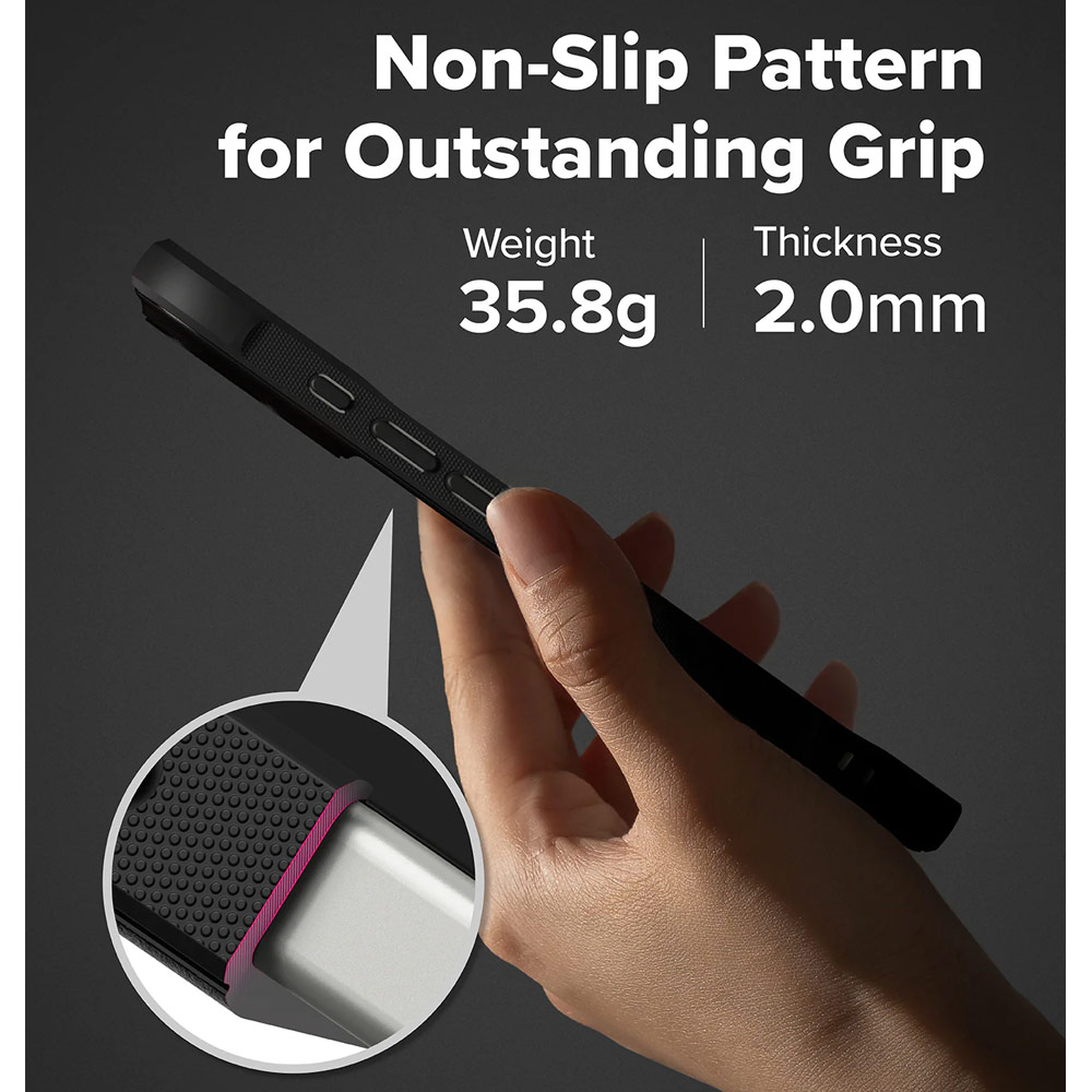 Picture of Apple iPhone 17 6.3 Case | Ringke Onyx Magnetic TPU Anti Finger Print Anti Slip Drop Protection Case for iPhone 17 6.3 (Black)