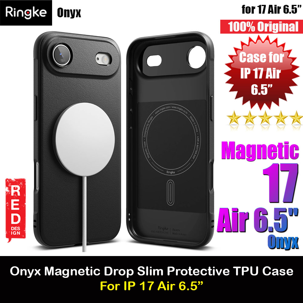 Picture of Ringke Onyx Magnetic TPU Anti Finger Print Anti Slip Drop Protection Case for iPhone Air 6.5 (Black) Apple iPhone Air 6.5- Apple iPhone Air 6.5 Cases, Apple iPhone Air 6.5 Covers, iPad Cases and a wide selection of Apple iPhone Air 6.5 Accessories in Malaysia, Sabah, Sarawak and Singapore 