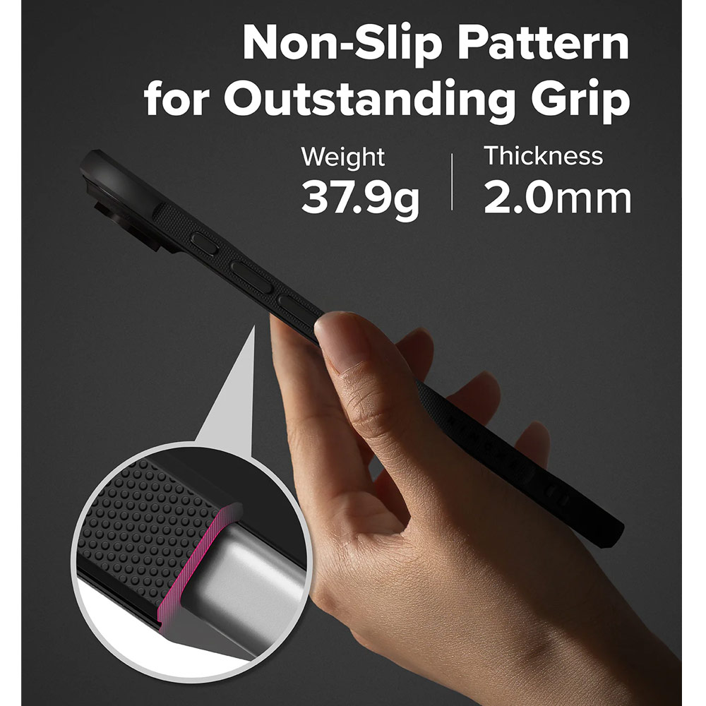 Picture of Apple iPhone Air 6.5 Case | Ringke Onyx Magnetic TPU Anti Finger Print Anti Slip Drop Protection Case for iPhone Air 6.5 (Black)