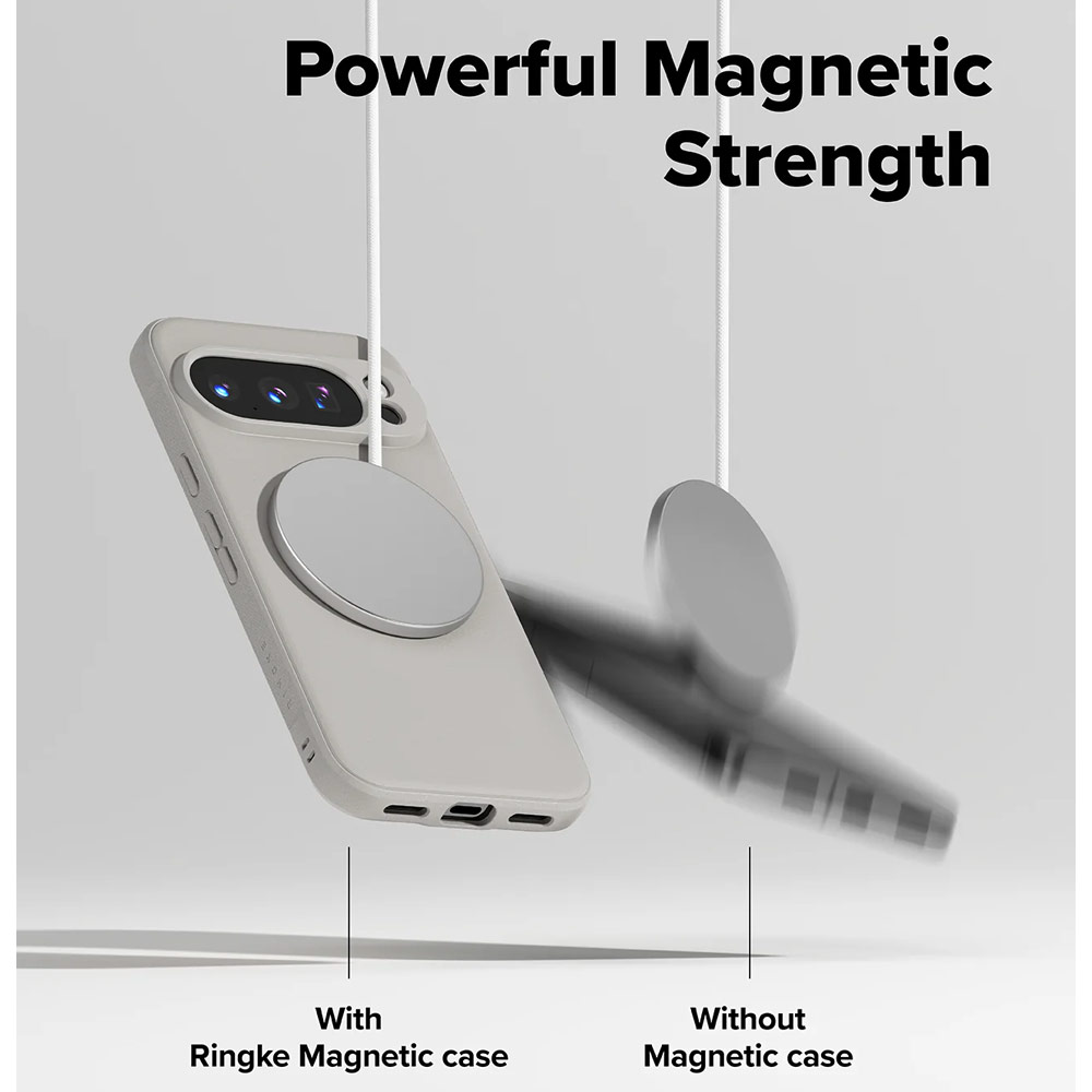 Picture of Google Pixel 10 Pro Case | Ringke Onyx Magnetic Slim TPU Protection Case for Google Pixel 10 Pro (Warm Gray)