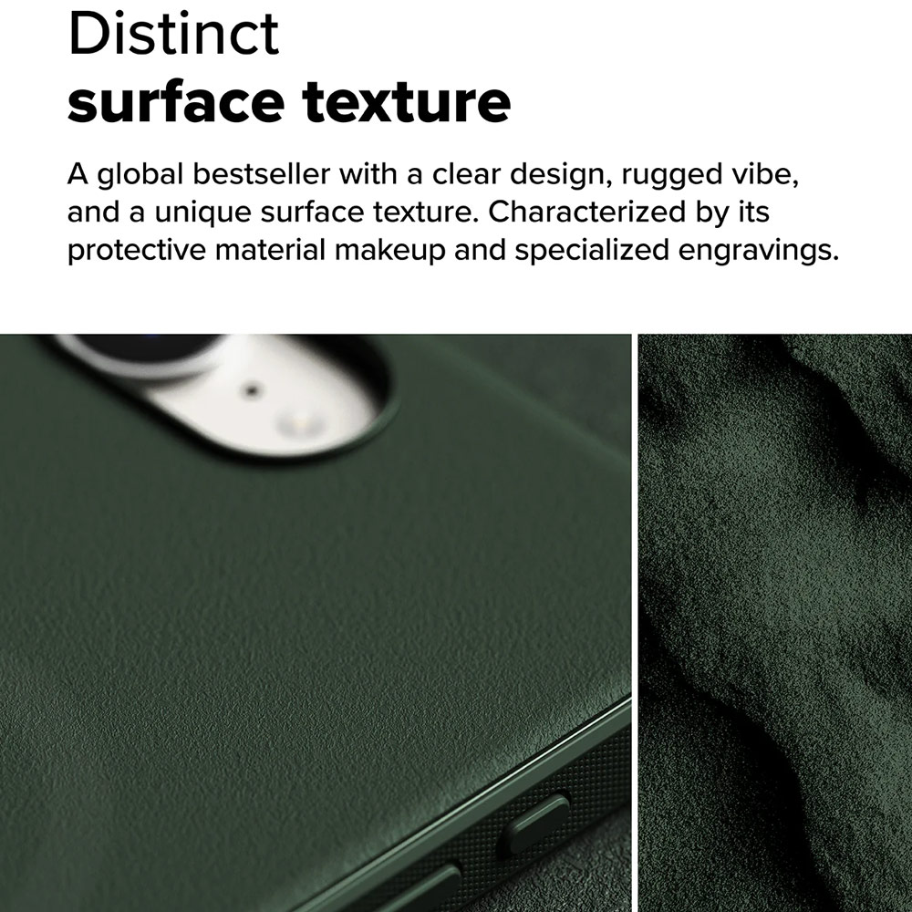 Picture of Apple iPhone 16e Case | Ringke Onyx Magnetic Heavy Duty TPU Drop Protection Case for iPhone 16e (Dark Green)