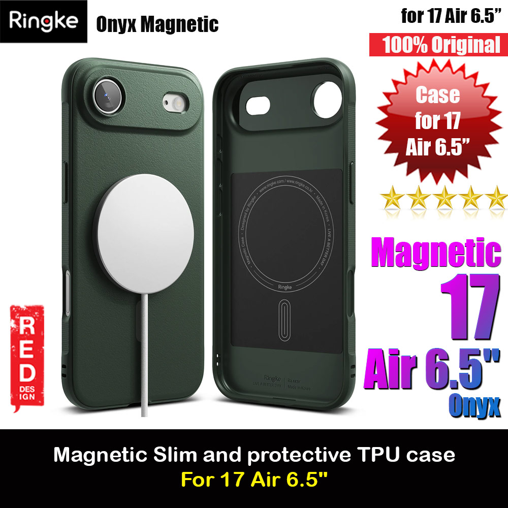 Picture of Ringke Onyx Magnetic TPU Anti Finger Print Anti Slip Drop Protection Case for iPhone Air 6.5 (Dark Green) Apple iPhone Air 6.5- Apple iPhone Air 6.5 Cases, Apple iPhone Air 6.5 Covers, iPad Cases and a wide selection of Apple iPhone Air 6.5 Accessories in Malaysia, Sabah, Sarawak and Singapore 