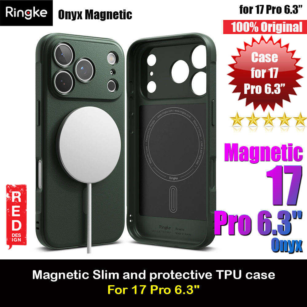 Picture of Ringke Onyx Magnetic TPU Anti Finger Print Anti Slip Drop Protection Case for iPhone 17 Pro 6.3 (Dark Green) Apple iPhone 17 Pro 6.3- Apple iPhone 17 Pro 6.3 Cases, Apple iPhone 17 Pro 6.3 Covers, iPad Cases and a wide selection of Apple iPhone 17 Pro 6.3 Accessories in Malaysia, Sabah, Sarawak and Singapore 