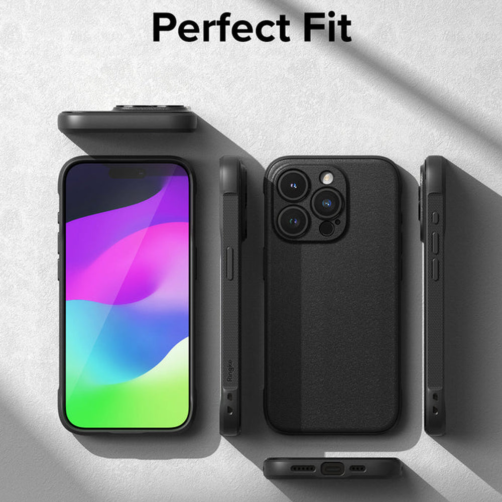 Picture of Apple iPhone 15 Pro Max 6.7 Case | Ringke Onyx Magnetic Tough Heavy Duty Slim Light Drop Protection Case for iPhone 15 Pro Max 6.7 (Black)