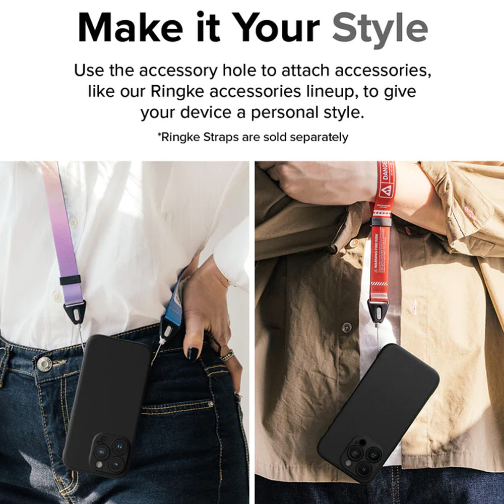 Picture of Apple iPhone 15 Pro Max 6.7 Case | Ringke Onyx Magnetic Tough Heavy Duty Slim Light Drop Protection Case for iPhone 15 Pro Max 6.7 (Black)