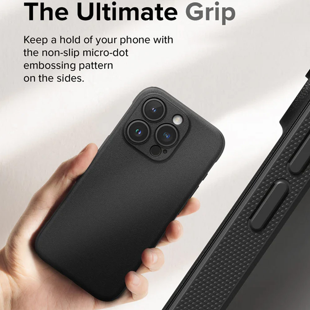 Picture of Apple iPhone 15 Pro Max 6.7 Case | Ringke Onyx Magnetic Tough Heavy Duty Slim Light Drop Protection Case for iPhone 15 Pro Max 6.7 (Black)