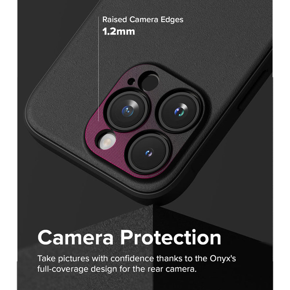 Picture of Apple iPhone 15 Pro Max 6.7 Case | Ringke Onyx Magnetic Tough Heavy Duty Slim Light Drop Protection Case for iPhone 15 Pro Max 6.7 (Black)