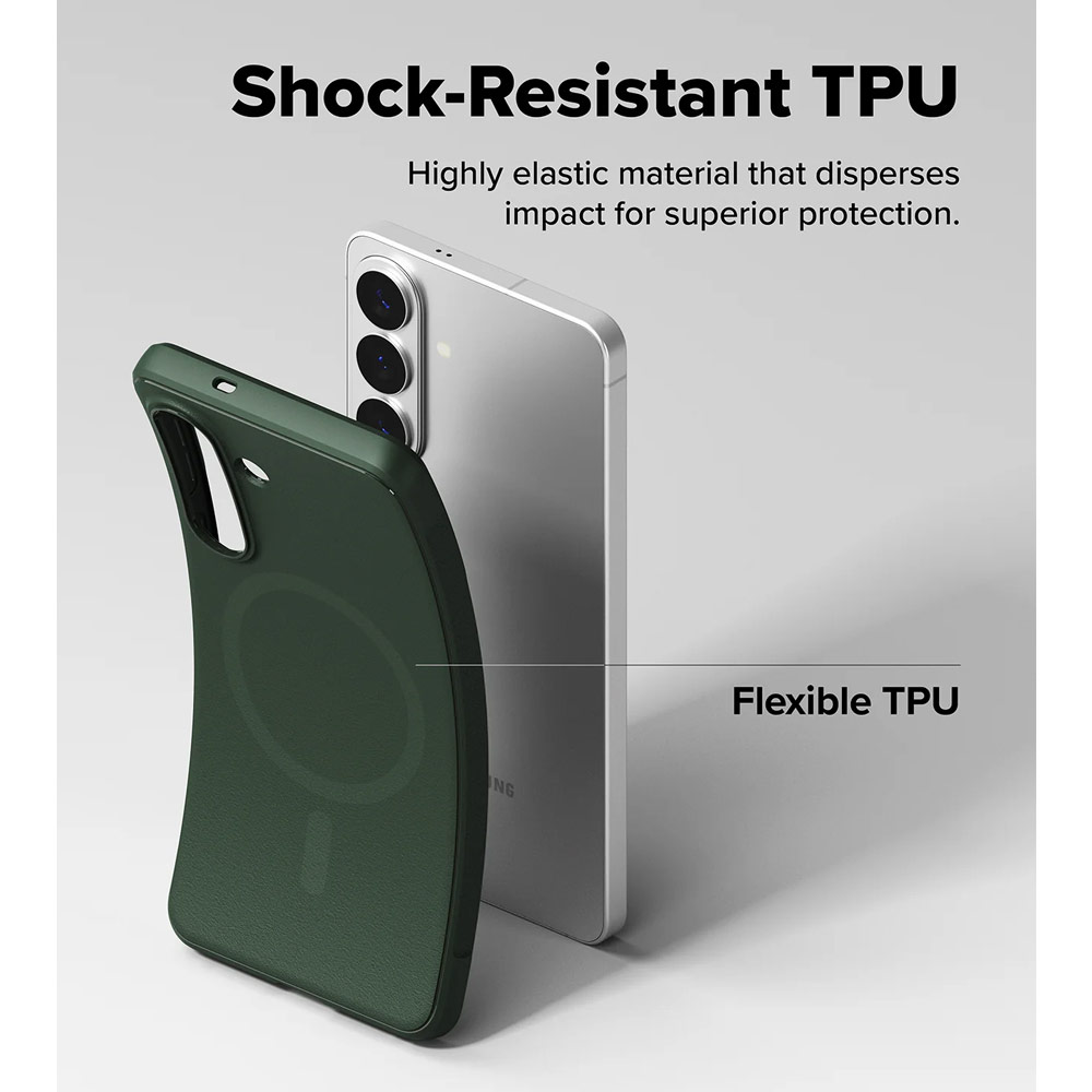 Picture of Samsung Galaxy S26 Case | Ringke Onyx Magnetic Slim TPU Protection Case for Samsung Galaxy S26 (Dark Green)