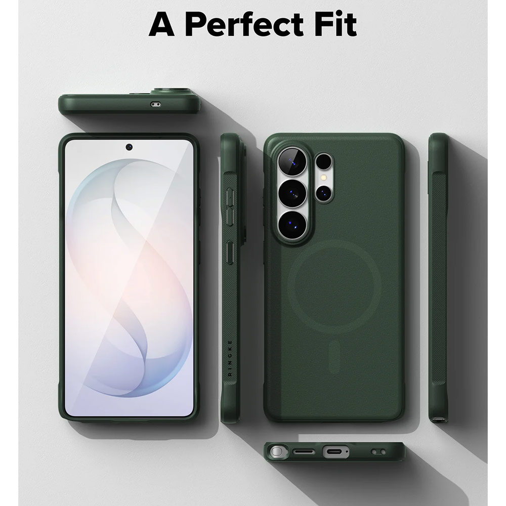 Picture of Samsung Galaxy S26 Ultra Case | Ringke Onyx Magnetic Slim TPU Protection Case for Samsung Galaxy S26 Ultra (Green)