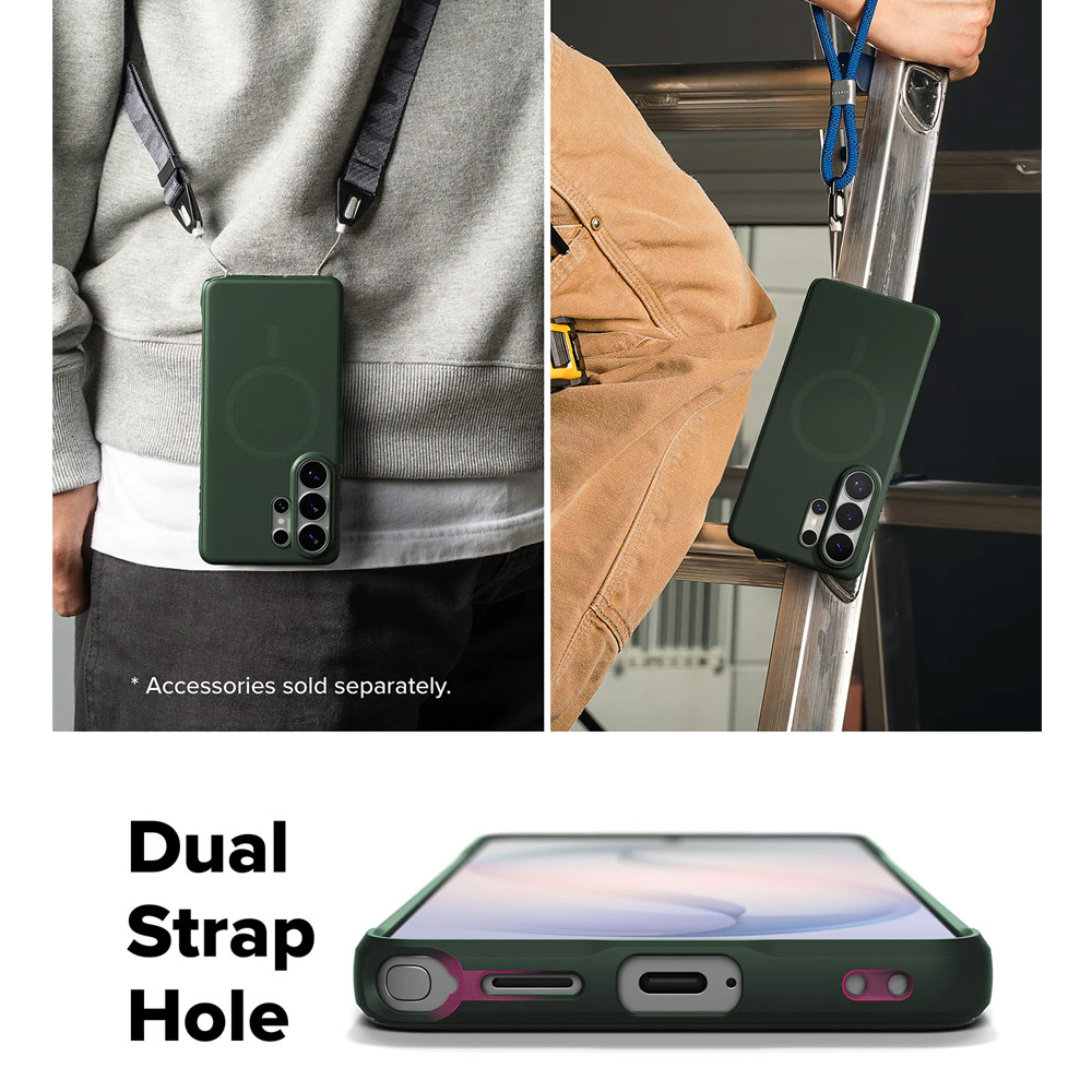 Picture of Samsung Galaxy S26 Ultra Case | Ringke Onyx Magnetic Slim TPU Protection Case for Samsung Galaxy S26 Ultra (Green)