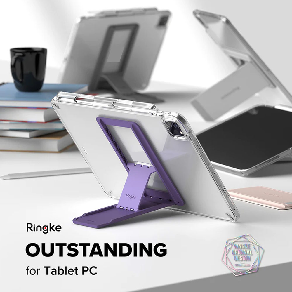 Picture of Ringke Outstanding Universal Kickstand Stick On Tablets Stand for iPad iPad Air (Clear Mist)