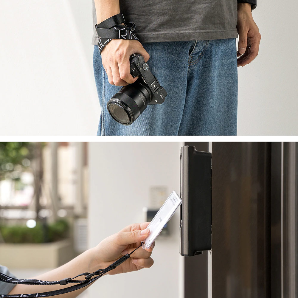 Picture of Ringke Lanyard Strap for phone case keychain camera game console USB flash drives (Lettering Black)