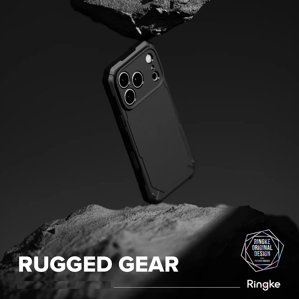 Picture of Apple iPhone 17 Pro 6.3 Case | Ringke Rugged Gear Drop Protection Case for iPhone 17 Pro 6.3 (Black)