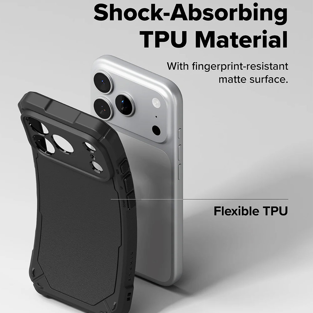 Picture of Apple iPhone 17 Pro 6.3 Case | Ringke Rugged Gear Magnetic Compatible Drop Protection Case for iPhone 17 Pro 6.3 (Black)