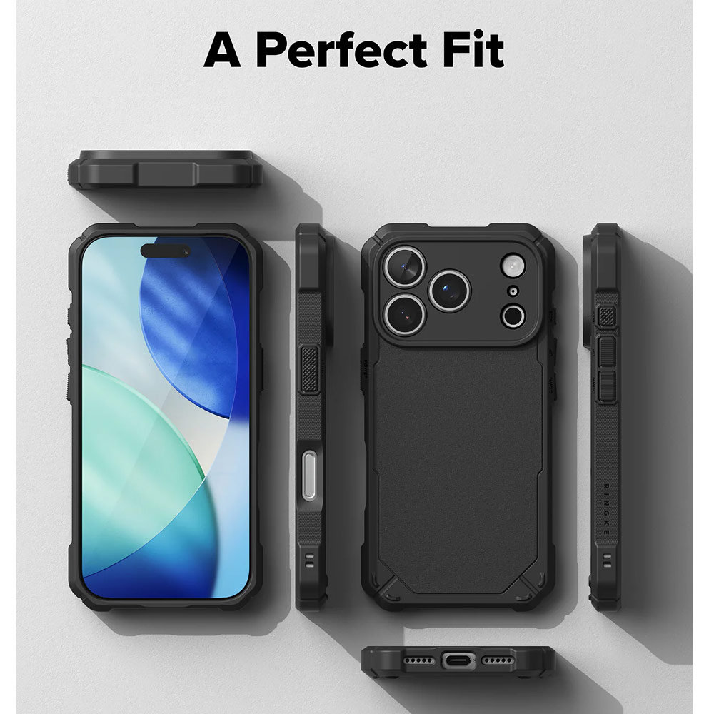 Picture of Apple iPhone 17 Pro 6.3 Case | Ringke Rugged Gear Magnetic Compatible Drop Protection Case for iPhone 17 Pro 6.3 (Black)