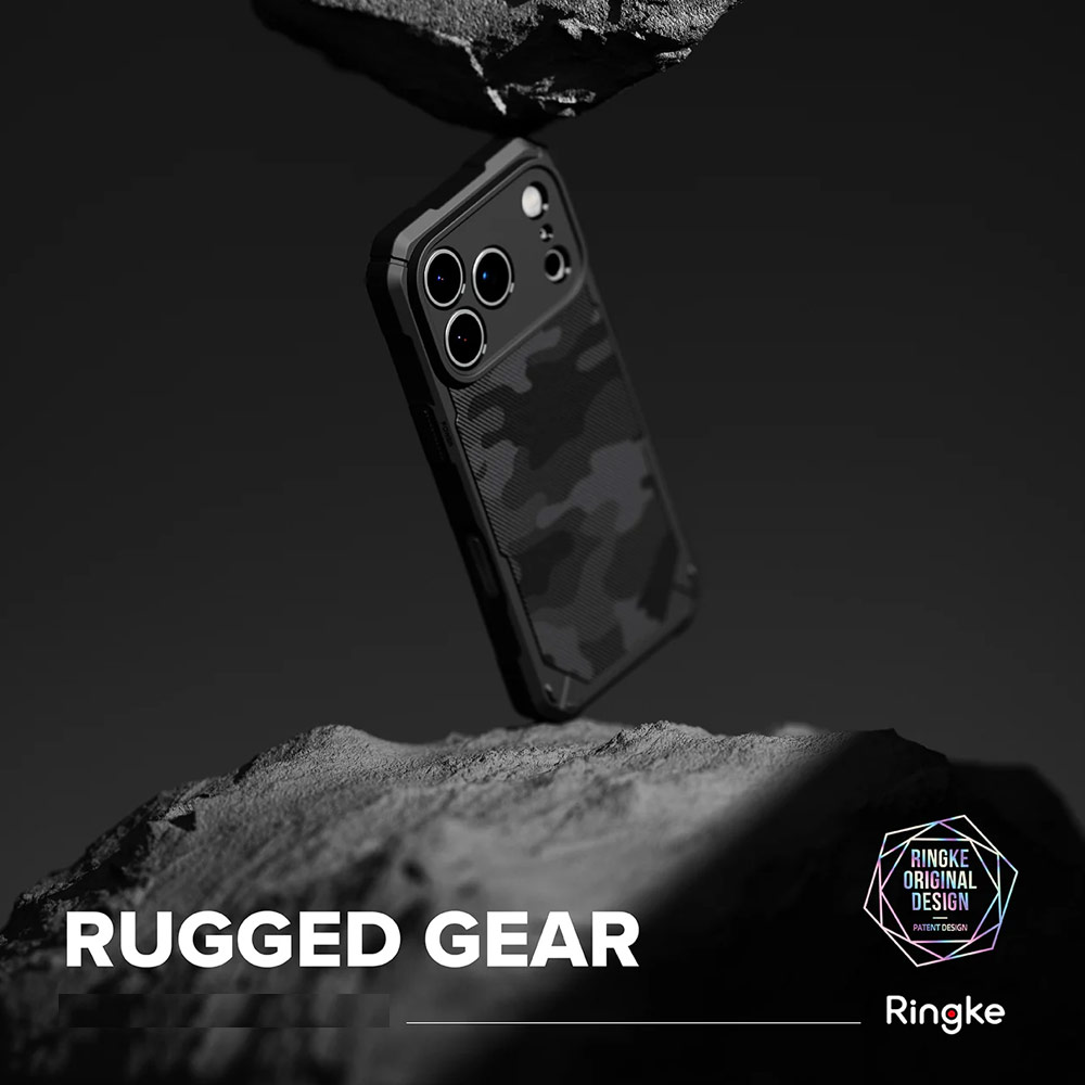 Picture of Apple iPhone 17 Pro 6.3 Case | Ringke Rugged Gear Drop Protection Case for iPhone 17 Pro 6.3 (Camo Black)