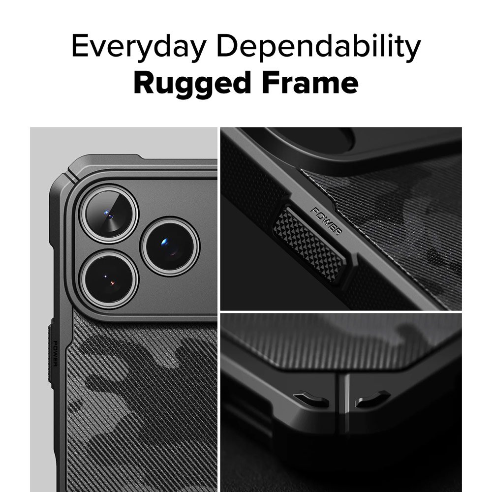 Picture of Apple iPhone 17 Pro 6.3 Case | Ringke Rugged Gear Magnetic Compatible Drop Protection Case for iPhone 17 Pro 6.3 (Camo Black)
