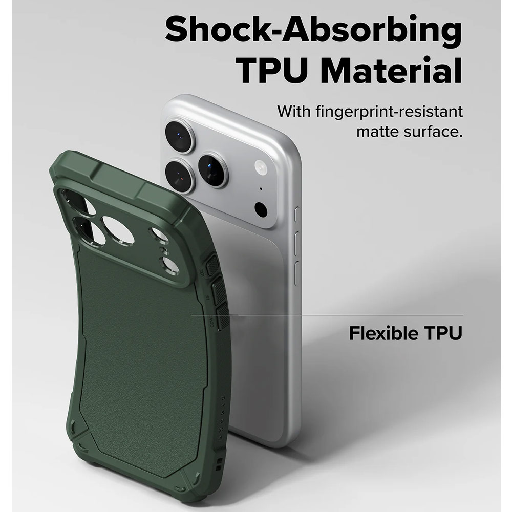 Picture of Apple iPhone 17 Pro 6.3 Case | Ringke Rugged Gear Magnetic Compatible Drop Protection Case for iPhone 17 Pro 6.3 (Dark Green)