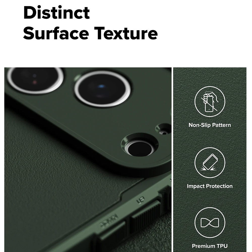 Picture of Apple iPhone 17 Pro 6.3 Case | Ringke Rugged Gear Magnetic Compatible Drop Protection Case for iPhone 17 Pro 6.3 (Dark Green)