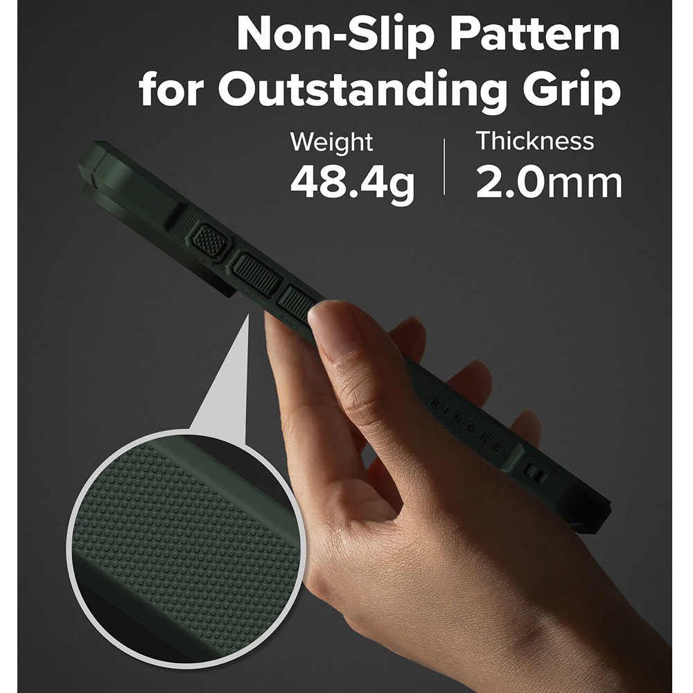 Picture of Apple iPhone 17 Pro 6.3 Case | Ringke Rugged Gear Magnetic Compatible Drop Protection Case for iPhone 17 Pro 6.3 (Dark Green)