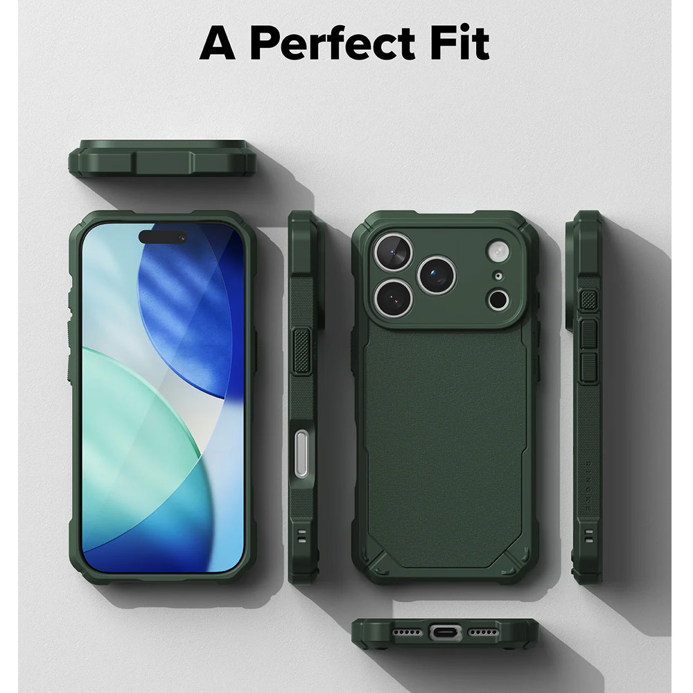 Picture of Apple iPhone 17 Pro 6.3 Case | Ringke Rugged Gear Magnetic Compatible Drop Protection Case for iPhone 17 Pro 6.3 (Dark Green)
