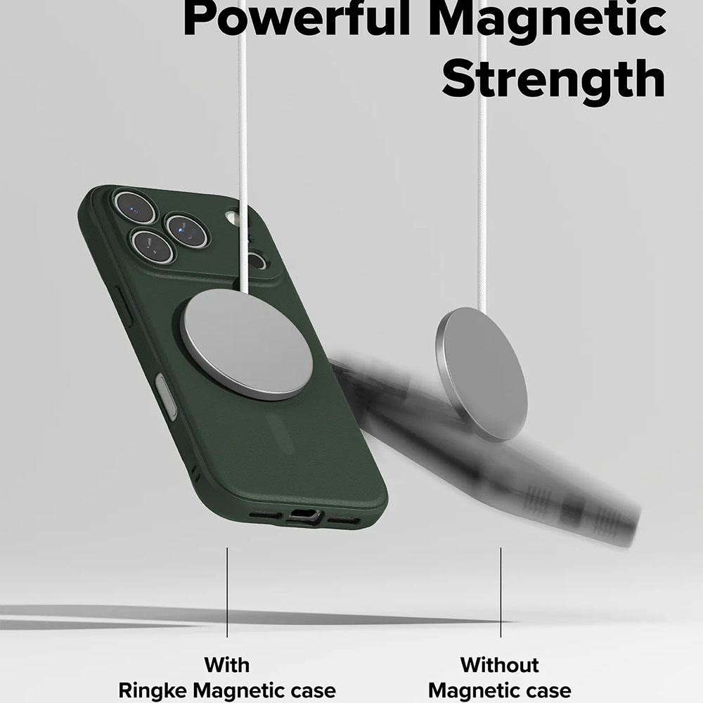 Picture of Apple iPhone 17 Pro 6.3 Case | Ringke Rugged Gear Magnetic Compatible Drop Protection Case for iPhone 17 Pro 6.3 (Dark Green)