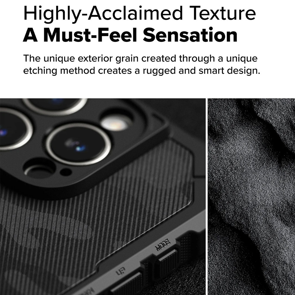 Picture of Apple iPhone 16 Pro Max 6.9 Case | Ringke Rugged Gear Magnetic Charging Compatible Drop Protection Case for Apple iPhone 16 Pro Max 6.9 (Camo Black)