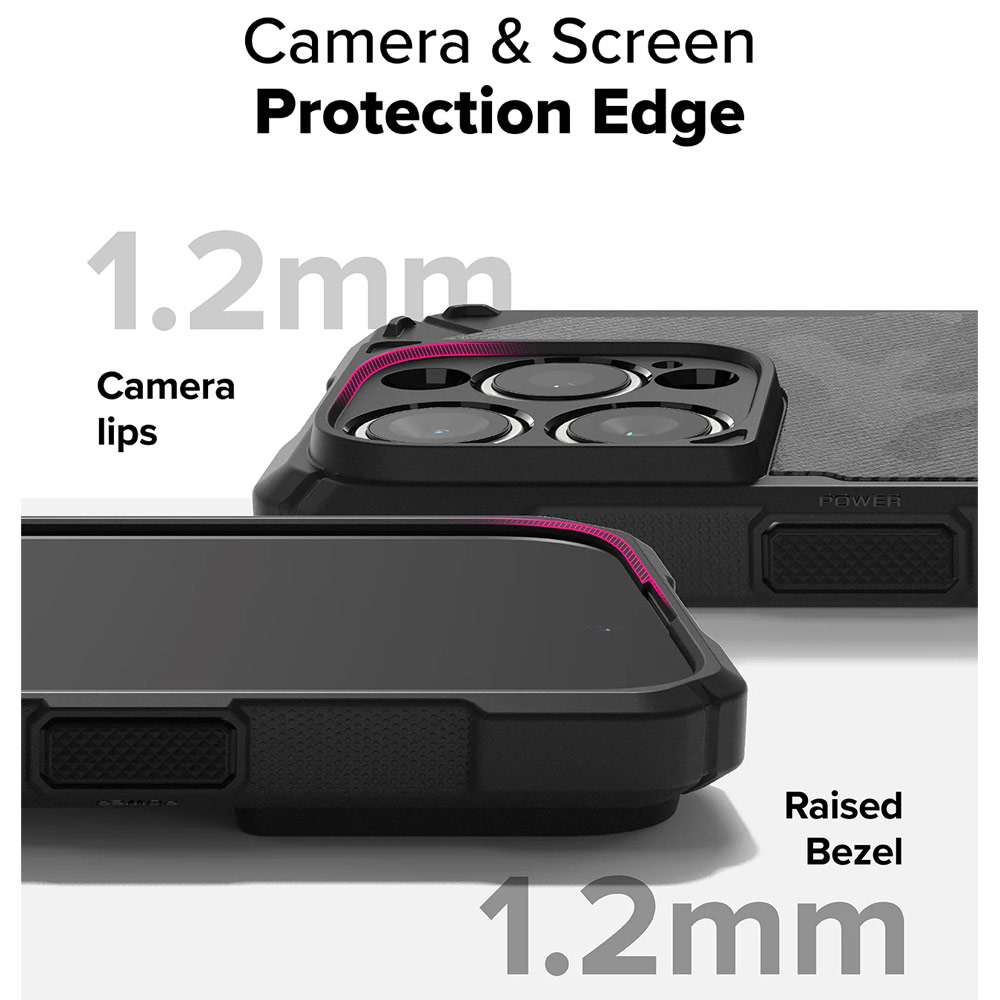 Picture of Apple iPhone 16 Pro Max 6.9 Case | Ringke Rugged Gear Magnetic Charging Compatible Drop Protection Case for Apple iPhone 16 Pro Max 6.9 (Camo Black)