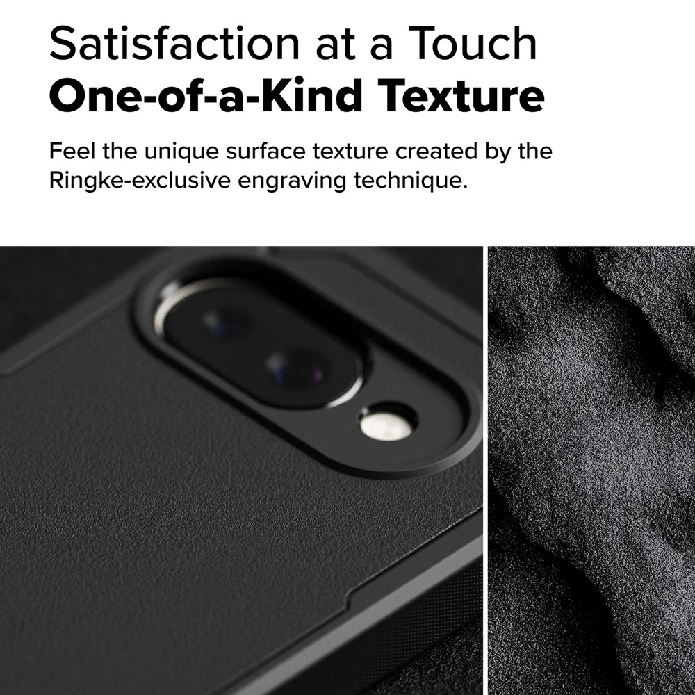 Picture of Google Pixel 9a Case | Ringke Rugged Gear Tough ShockProof Drop Protection Case for Google Pixel 9a (Black)