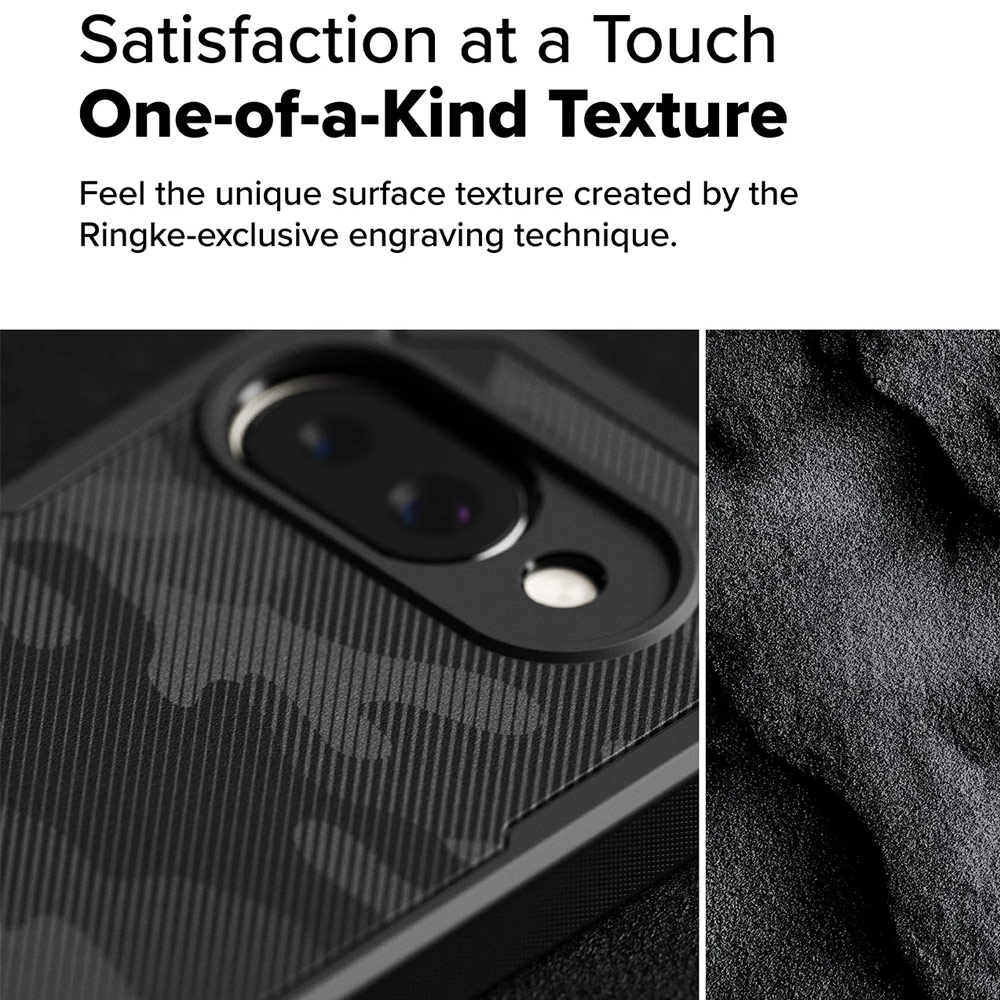 Picture of Google Pixel 9a Case | Ringke Rugged Gear Tough ShockProof Drop Protection Case for Google Pixel 9a (Camo Black)
