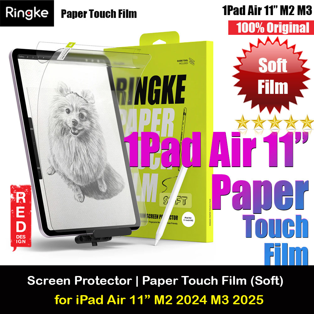 Picture of Ringke Soft Film Screen Protector for iPad Air 11 M2 2024 M3 2025 (2pcs) Apple iPad Air 11 M2 2024- Apple iPad Air 11 M2 2024 Cases, Apple iPad Air 11 M2 2024 Covers, iPad Cases and a wide selection of Apple iPad Air 11 M2 2024 Accessories in Malaysia, Sabah, Sarawak and Singapore 
