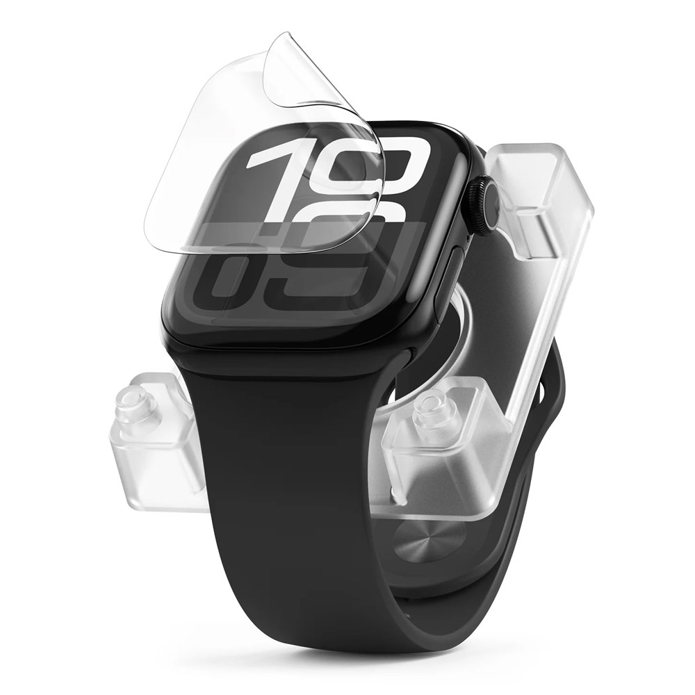 Picture of Apple Watch 10 42mm Screen Protector | Ringke Screen Protector Dual Easy Film Pro High Quality EPU Self Healing Anti Finger Print Soft Screen Protector for Apple Watch Series 10 42mm (Clear) 2pcs