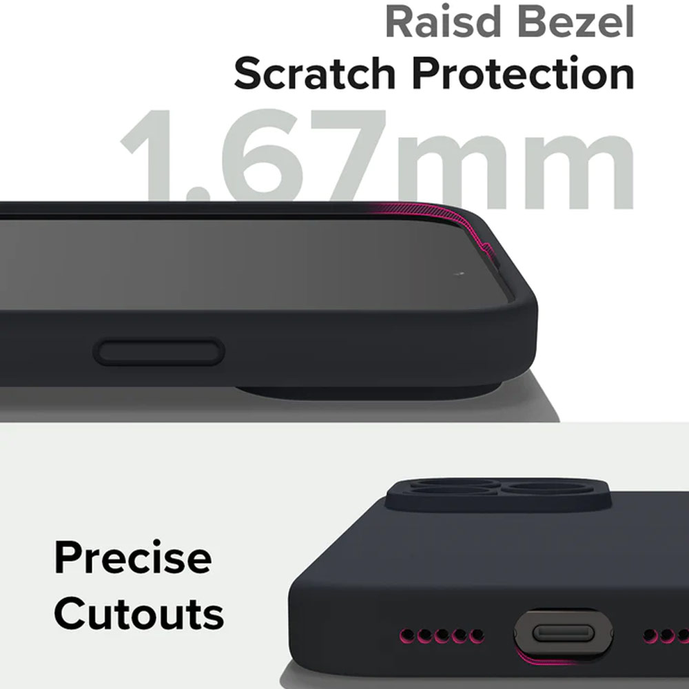 Picture of Apple iPhone 15 Pro 6.1 Case | Ringke Silicone Magnetic Drop Protection Case for Apple iPhone 15 Pro 6.1 (Deep Blue)