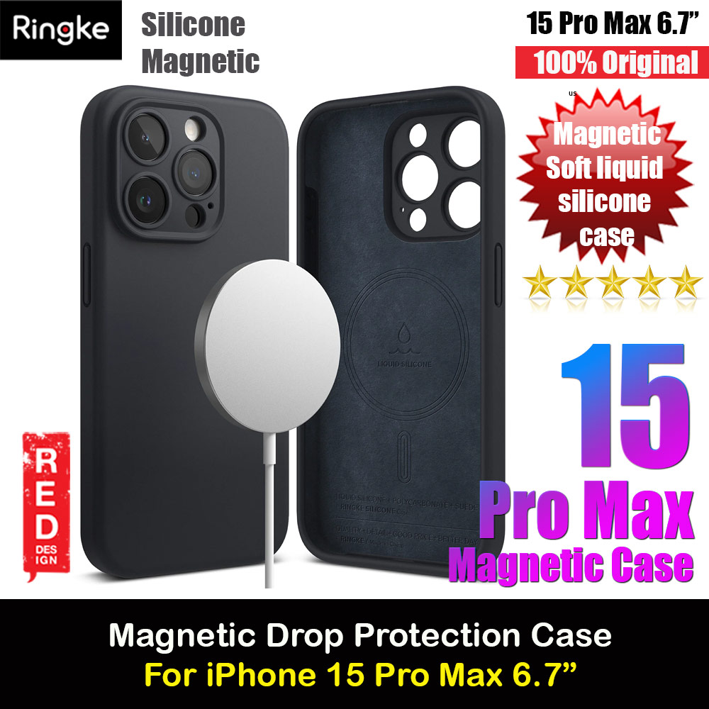 Picture of Ringke Silicone Magnetic Drop Protection Case for Apple iPhone 15 Pro Max 6.7 (Deep Blue) Apple iPhone 15 Pro Max 6.7- Apple iPhone 15 Pro Max 6.7 Cases, Apple iPhone 15 Pro Max 6.7 Covers, iPad Cases and a wide selection of Apple iPhone 15 Pro Max 6.7 Accessories in Malaysia, Sabah, Sarawak and Singapore 