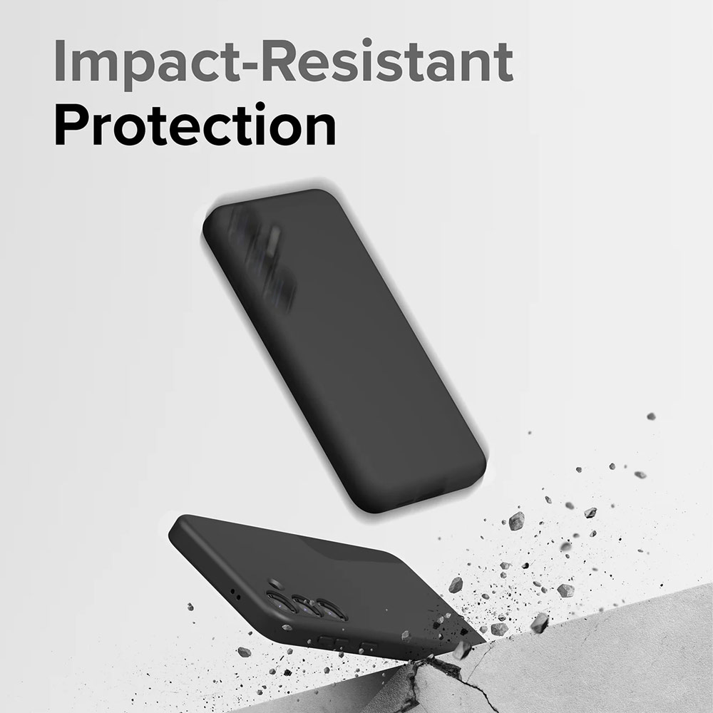 Picture of Samsung Galaxy S24 Case | Ringke Soft Liquid Silicone Case with Magnetic Ring Protection Case for Samsung Galaxy S24 (Black)