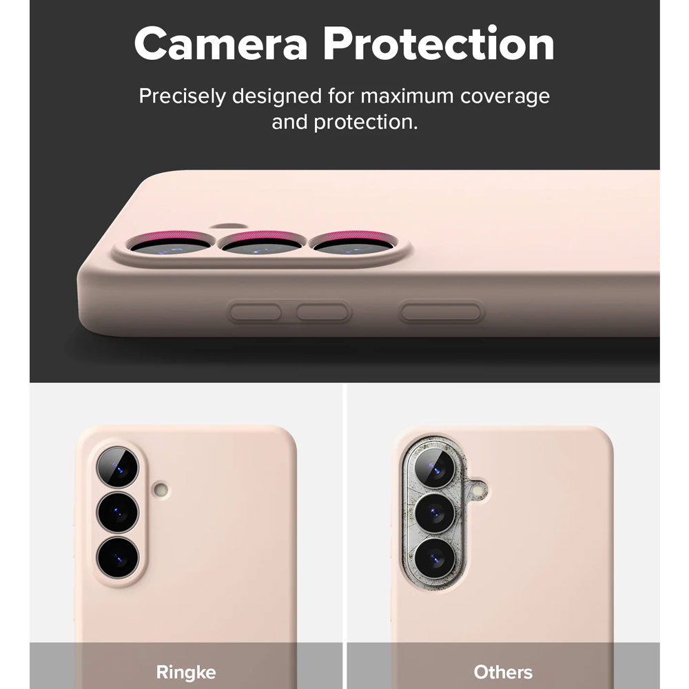Picture of Samsung Galaxy S26 Case | Ringke Silicone Magnetic Soft Protection Case for Samsung Galaxy S26 (Pink Sand)