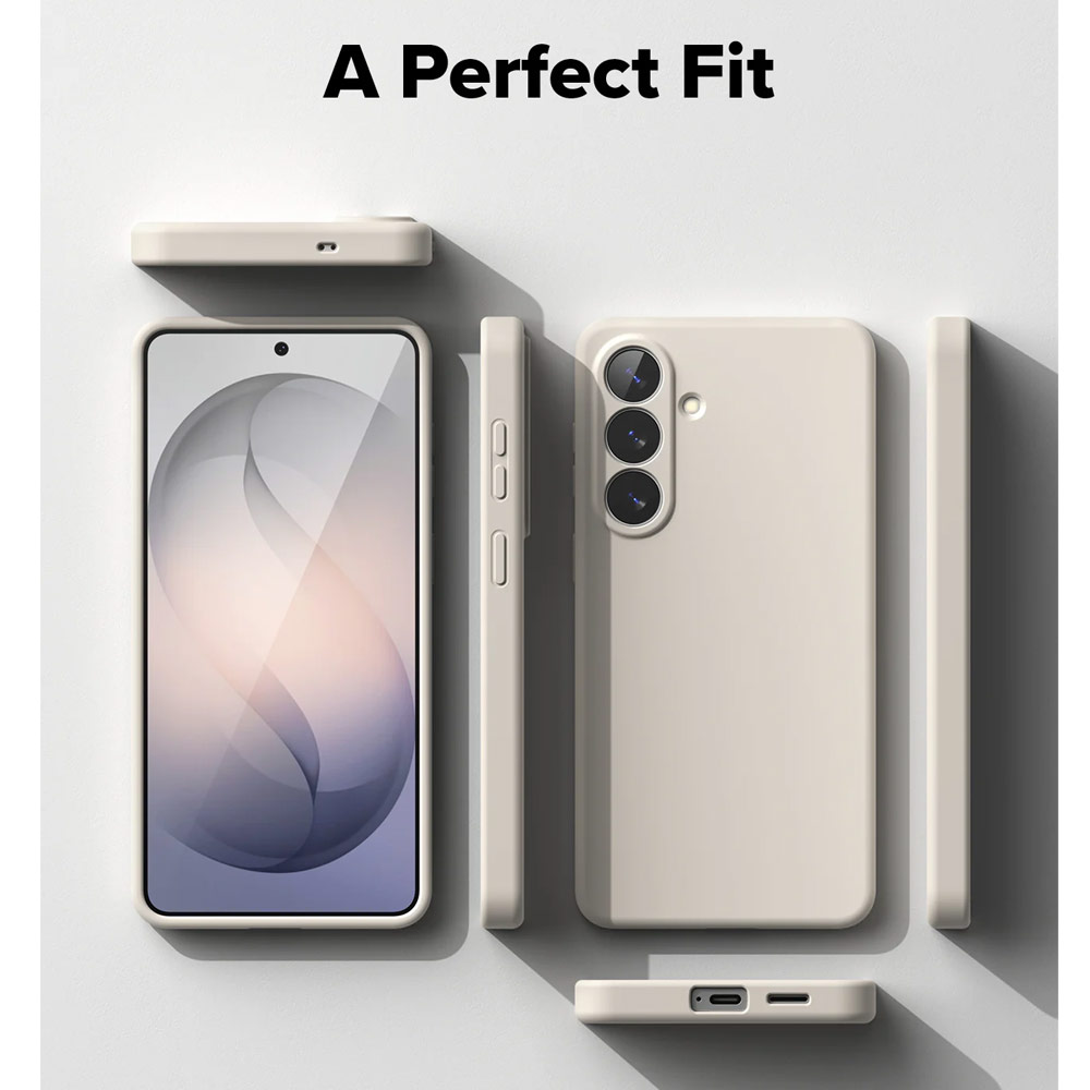 Picture of Samsung Galaxy S26 Plus Case | Ringke Silicone Magnetic Soft Protection Case for Samsung Galaxy S26 Plus (Stone)