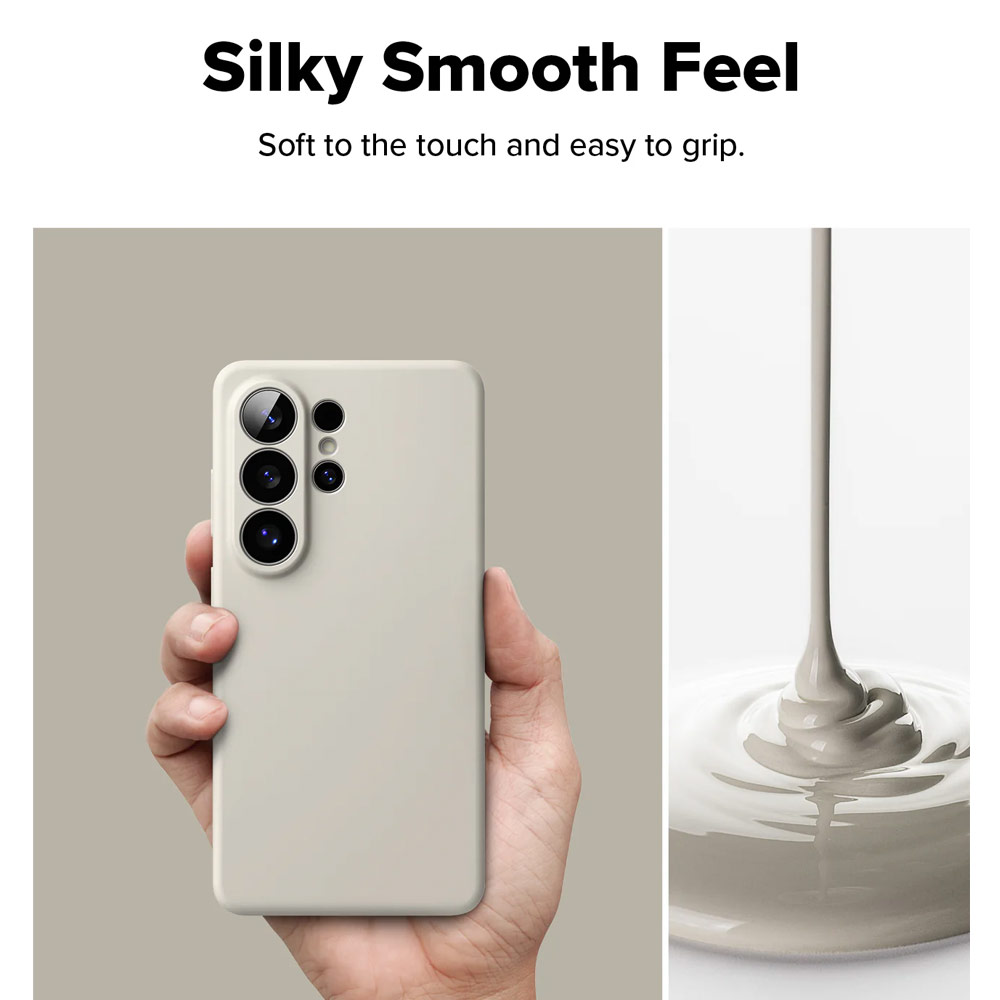 Picture of Samsung Galaxy S26 Case | Ringke Silicone Magnetic Soft Protection Case for Samsung Galaxy S26 (Stone)