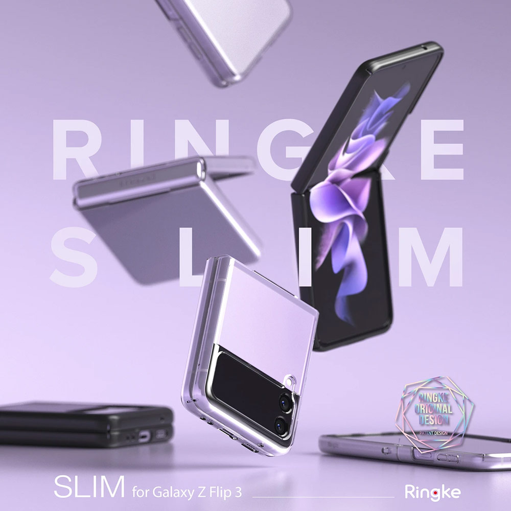 Picture of Samsung Galaxy Z Flip 3 Case | Ringke Slim Protection Clear Case for Samsung Galaxy Z Flip 3 (Clear)