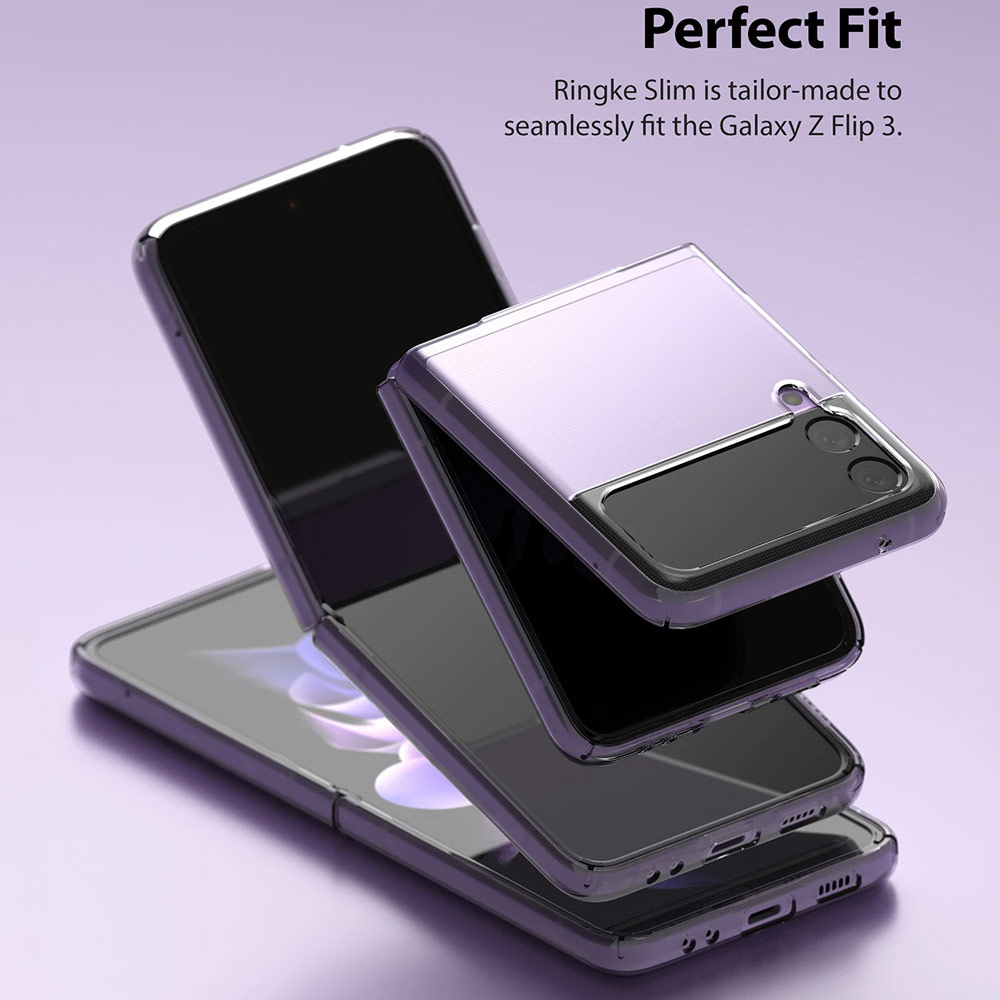 Picture of Samsung Galaxy Z Flip 3 Case | Ringke Slim Protection Clear Case for Samsung Galaxy Z Flip 3 (Clear)