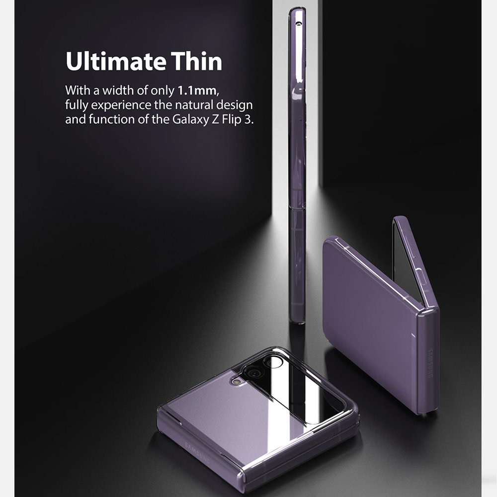 Picture of Samsung Galaxy Z Flip 3 Case | Ringke Slim Protection Clear Case for Samsung Galaxy Z Flip 3 (Clear)