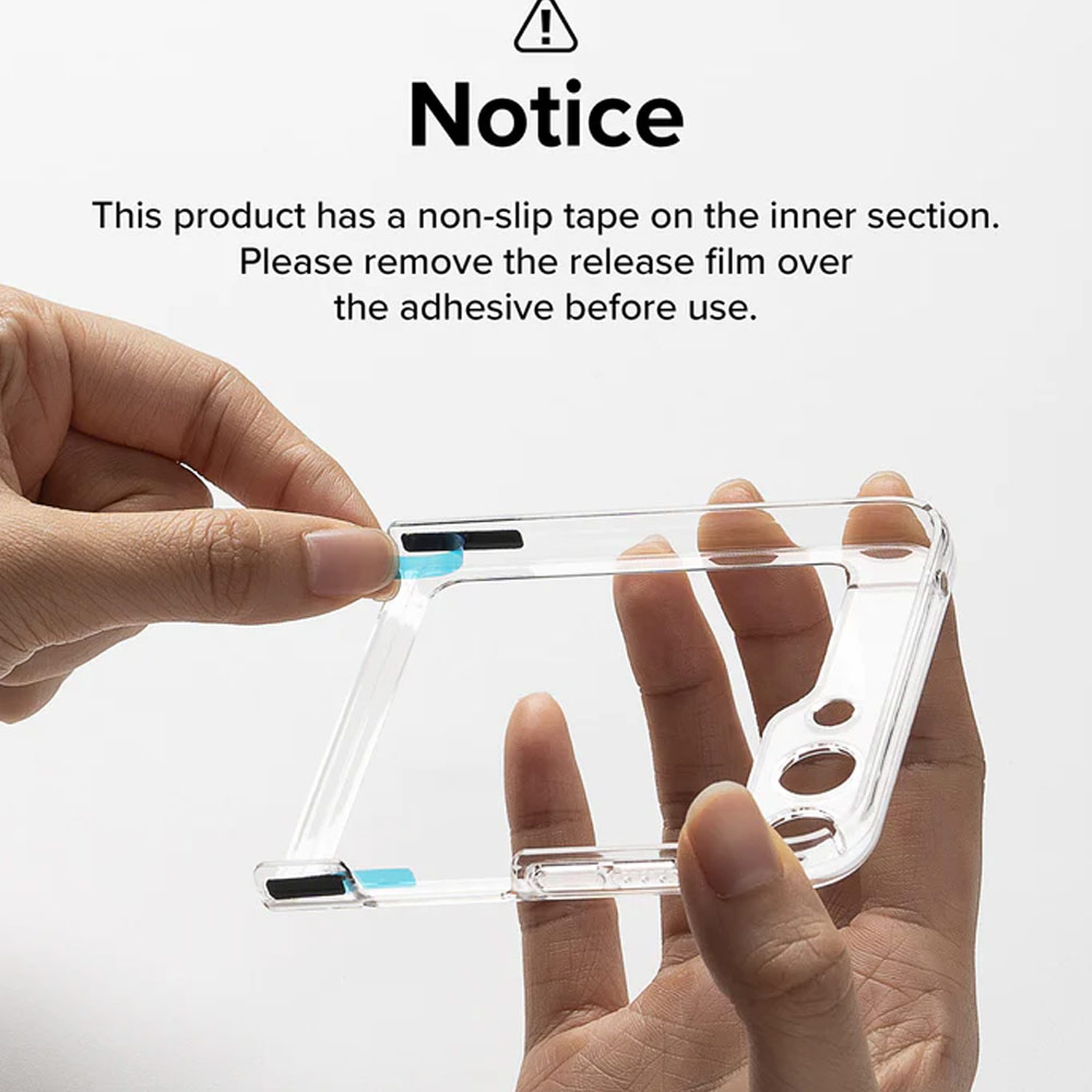 Picture of Samsung Galaxy Z Flip 5 Case | Ringke Anti Yellowing Ultra Slim Protection Case with Strap Hole for Samsung Galaxy Z Flip 5 (Clear)